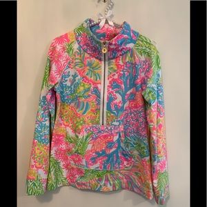 Lilly Pulitzer Skipper Popover Multi Lover’s Coral